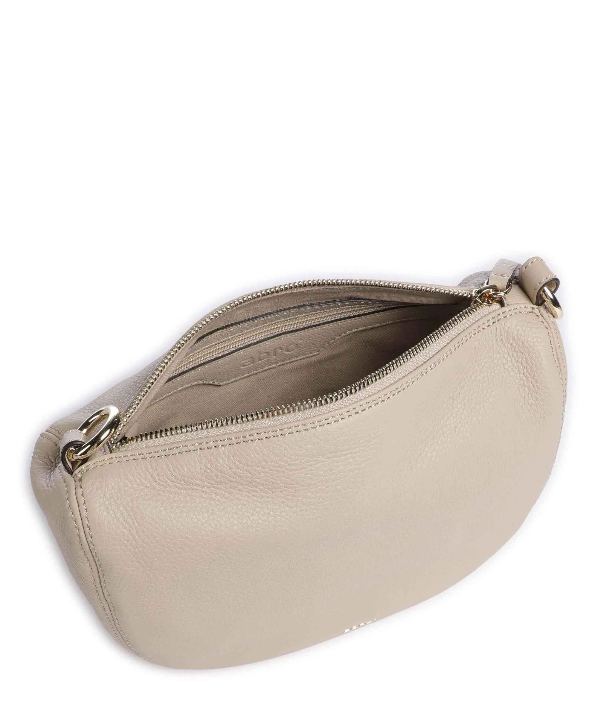  Abro Dalia Mina Borsa a tracolla pelle di vacchetta grana beige  