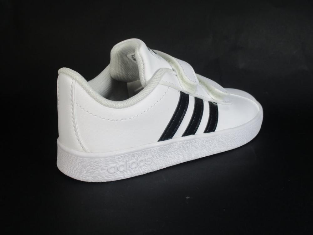 Adidas Court 2.0 DB1839 black-white children's sneakers shoe