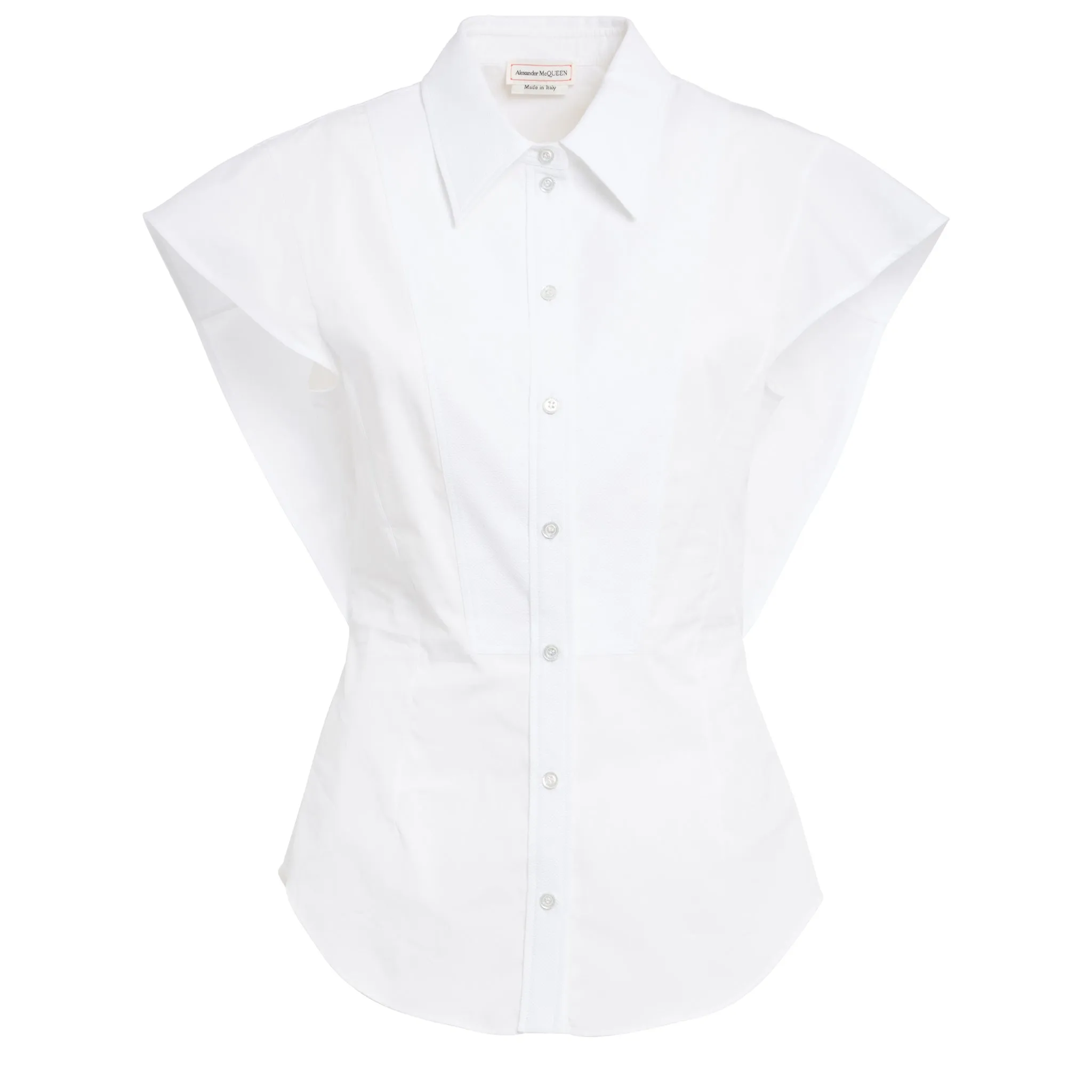 ALEXANDER MCQUEEN  Camicia in cotone bianca