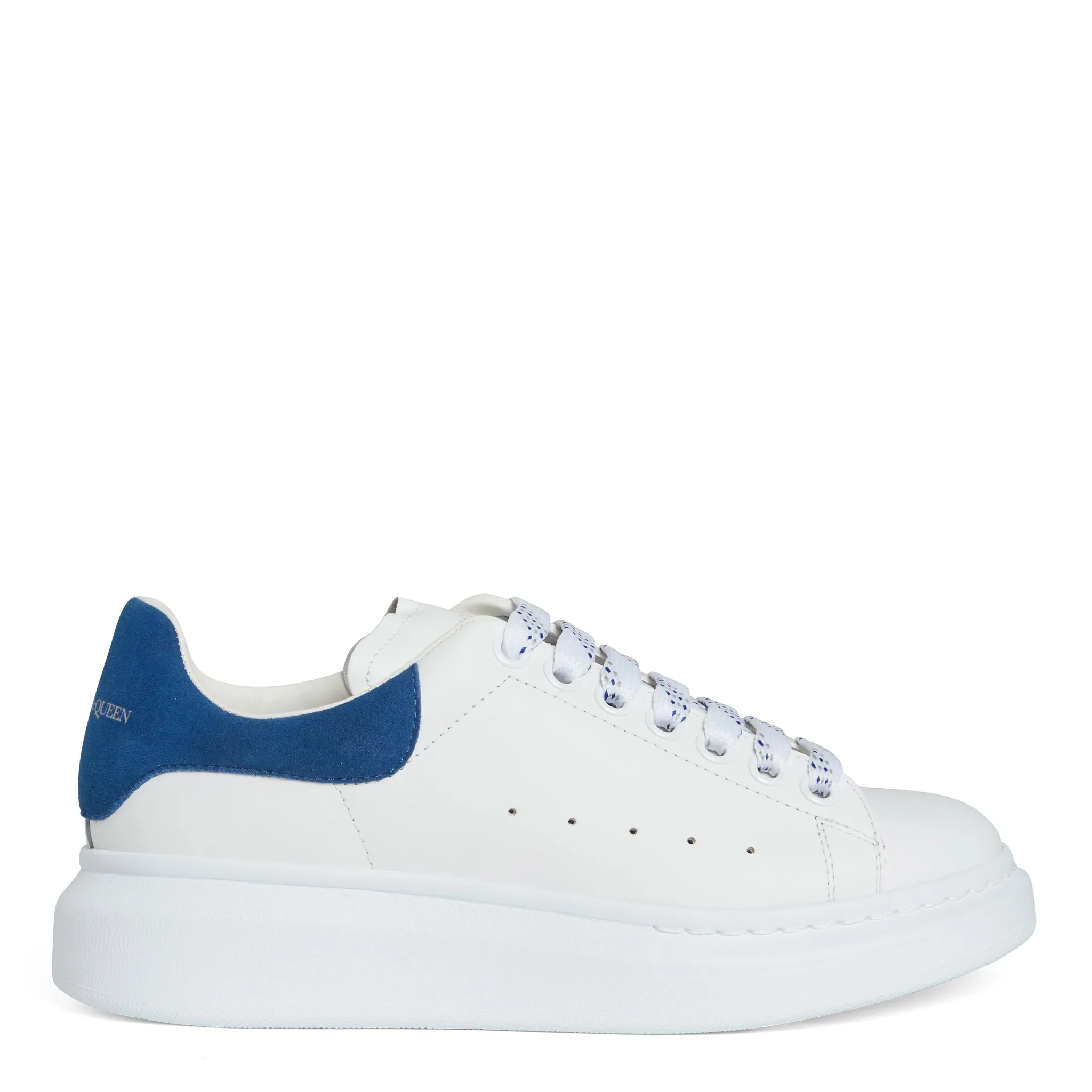 ALEXANDER MCQUEEN  Sneakers oversize in pelle bianca