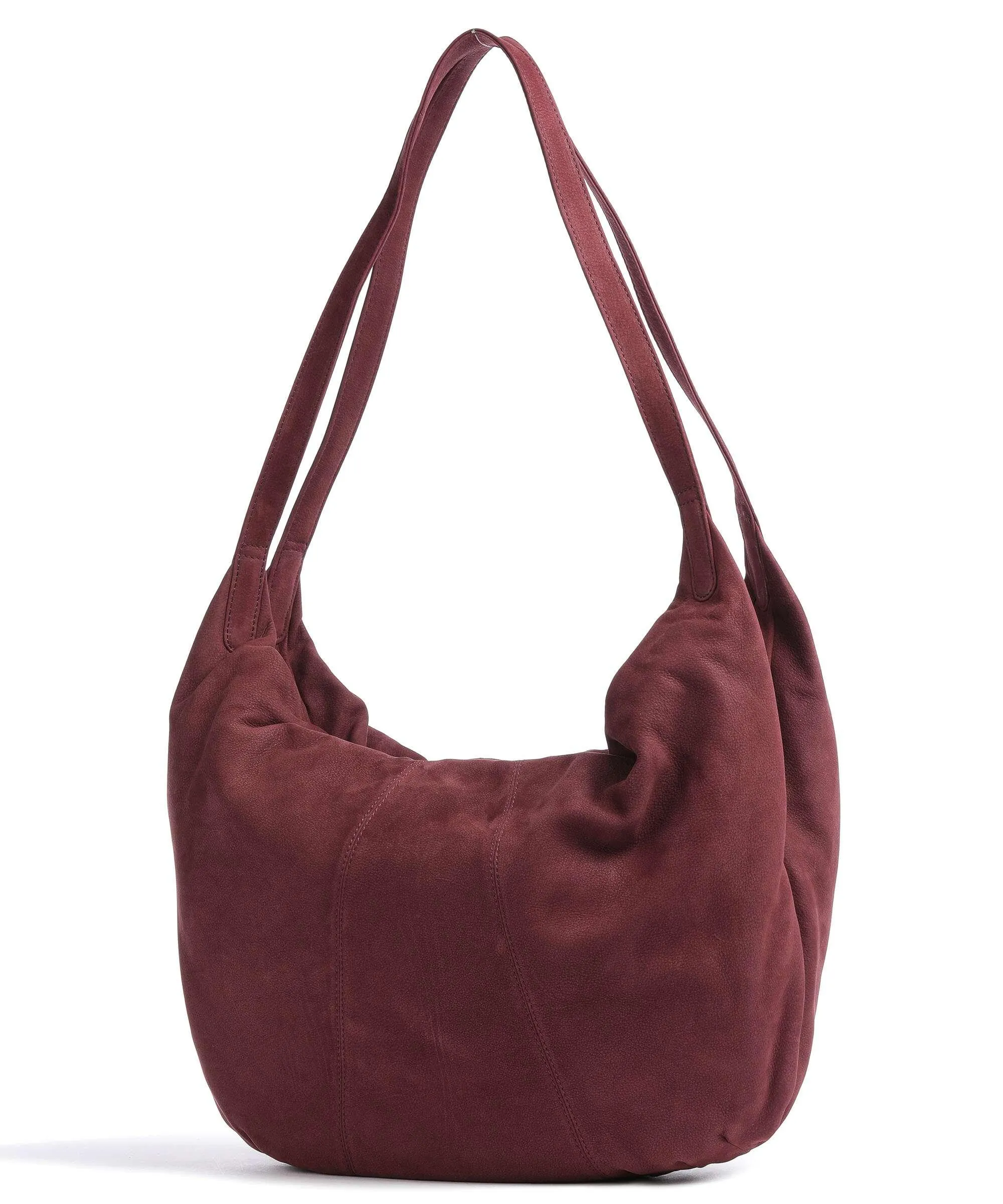  Aunts & Uncles Amelie´s Nettle Bed Ginseng Borsa hobo pelle ruvida rosso bordò  