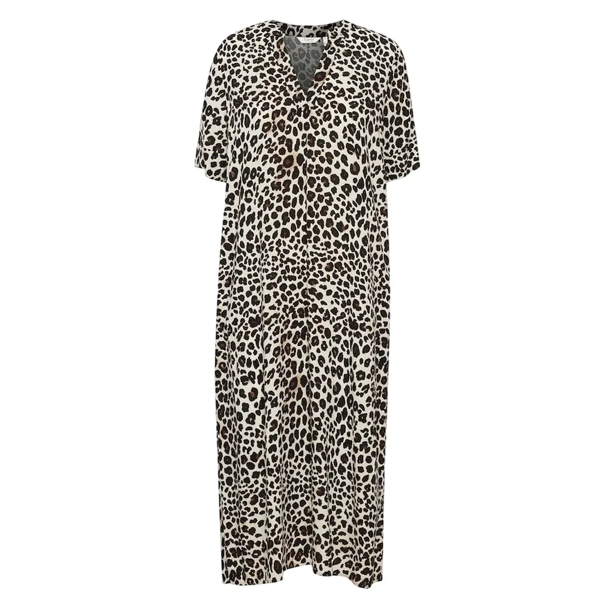 b.young women's dress Bymmjoella 20814539 202956 black leopard