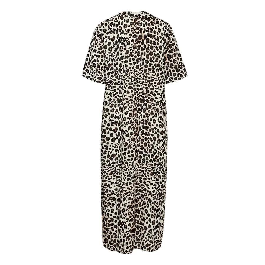 b.young women's dress Bymmjoella 20814539 202956 black leopard