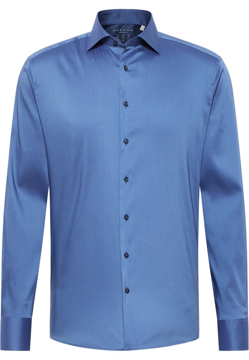 Camicia azzurra eterna modern fit tessuto performante