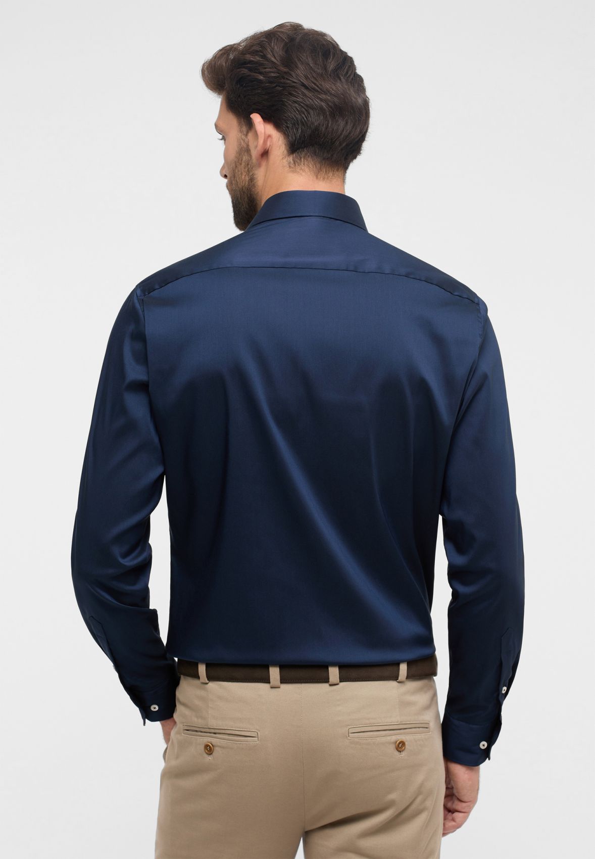 Camicia blu eterna modern fit tessuto performante