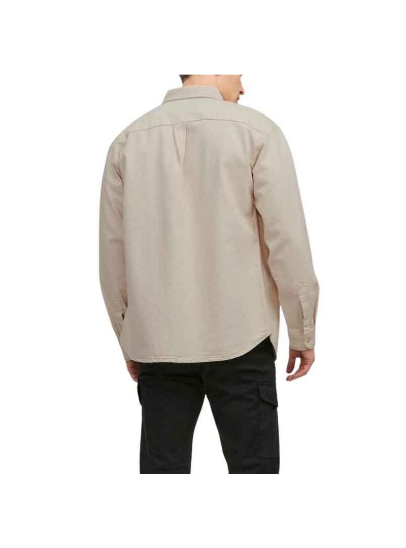 Camicia Jack & Jones Creek Beige per Uomo