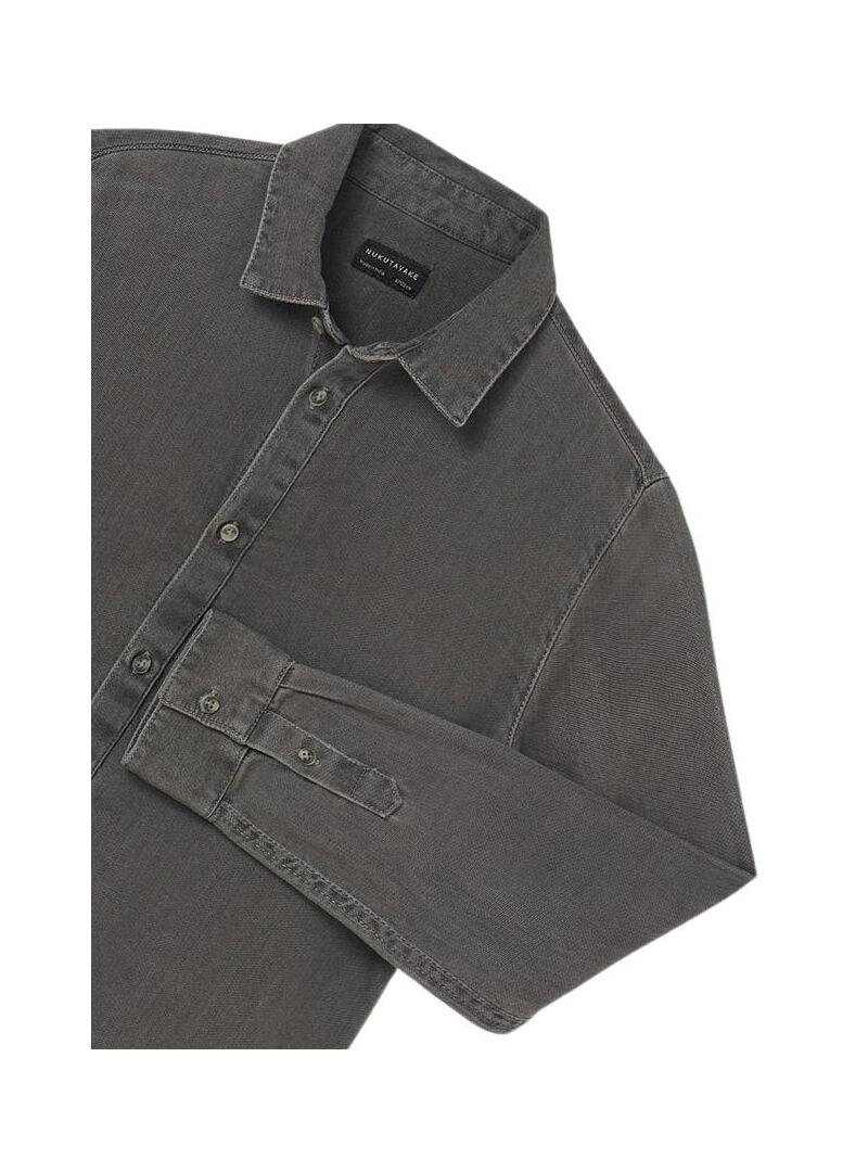 Camicia Mayoral Denim Manica Lunga Grigio per Bambino