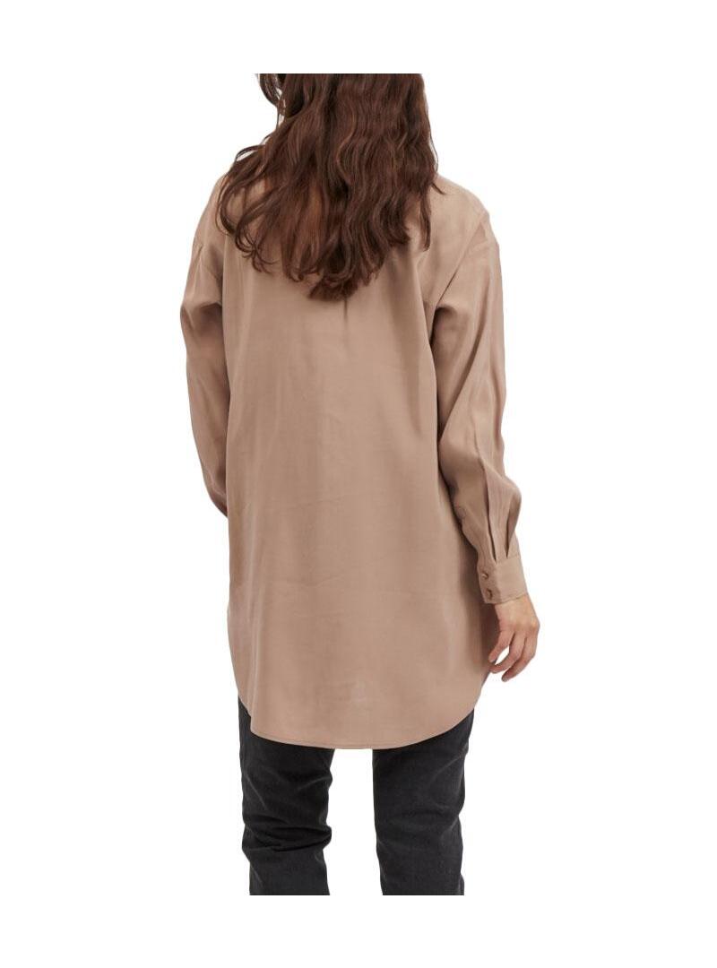 Camicia Vila Polinea Oversize Marrone Per Donna