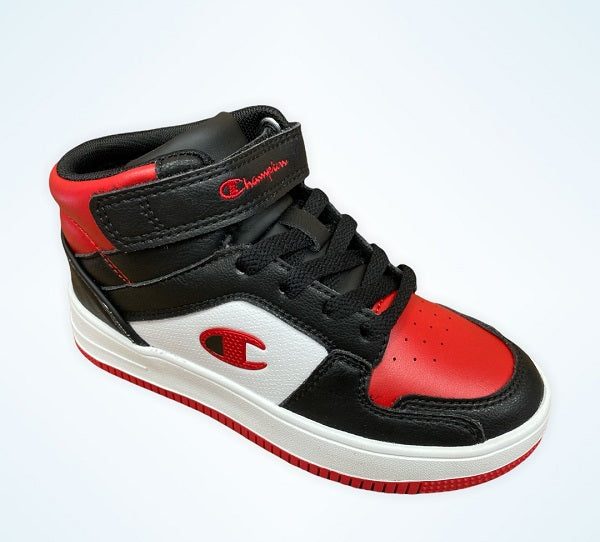 Champion Rebound 2.0 Mid boys' sneakers shoe S32262-CHA-KK001 black white red