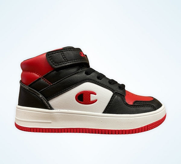 Champion Rebound 2.0 Mid boys' sneakers shoe S32262-CHA-KK001 black white red