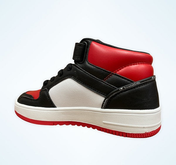 Champion Rebound 2.0 Mid boys' sneakers shoe S32262-CHA-KK001 black white red