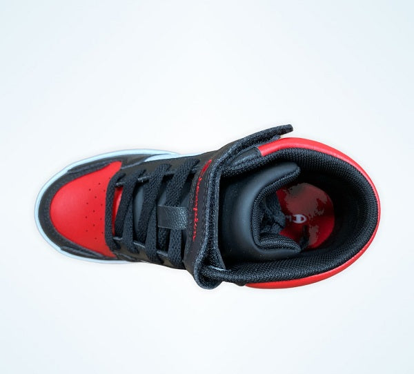 Champion Rebound 2.0 Mid boys' sneakers shoe S32262-CHA-KK001 black white red