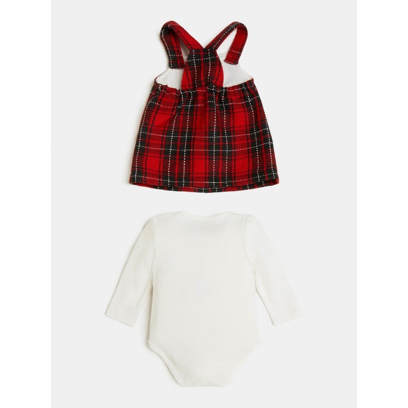 COMPLETO ABITO TARTAN+BODY PER BAMBINI GUESS