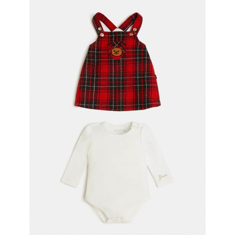 COMPLETO ABITO TARTAN+BODY PER BAMBINI GUESS