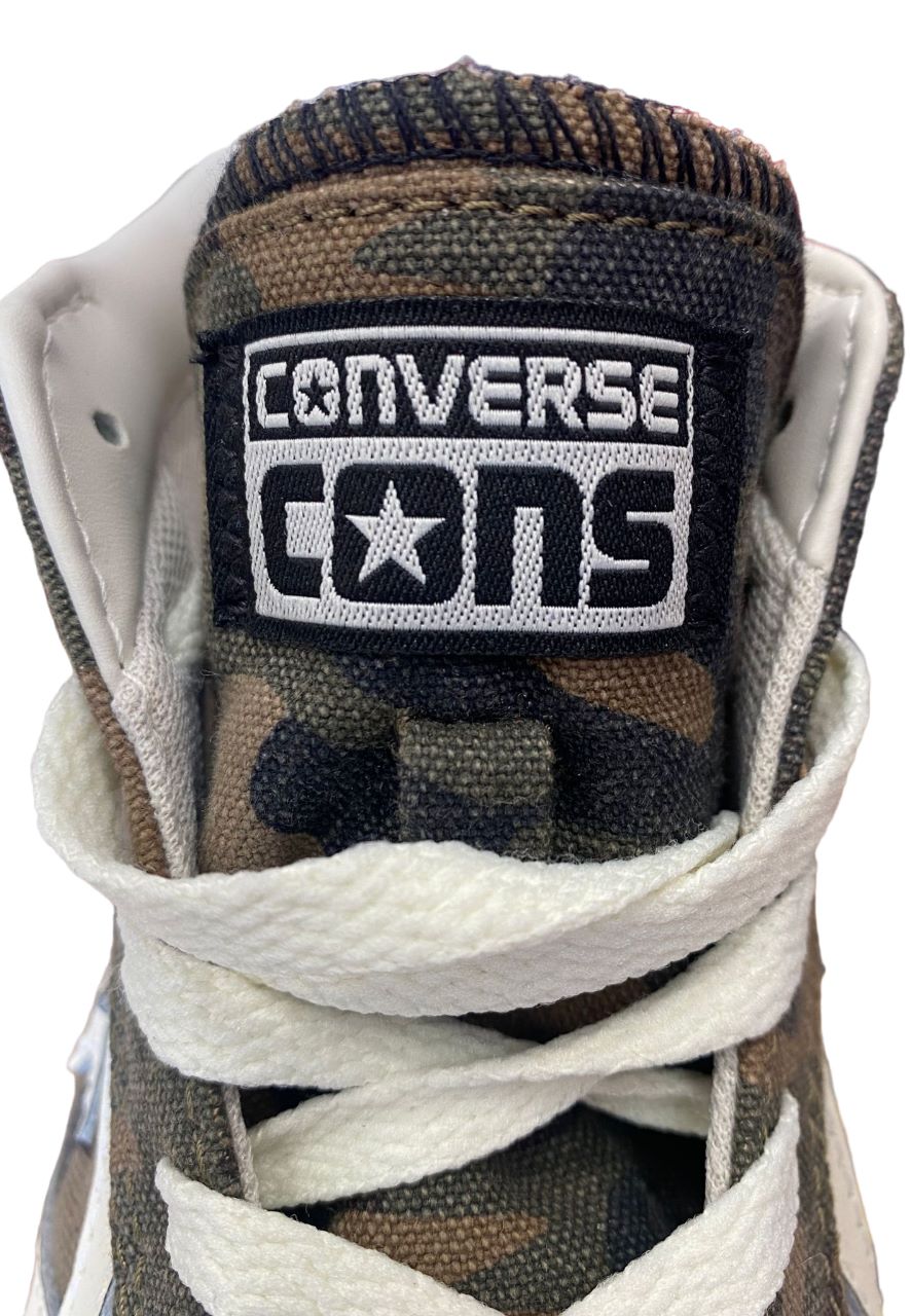 Converse high-top sneakers for boys Pro Leather Vulc 643778C green camo