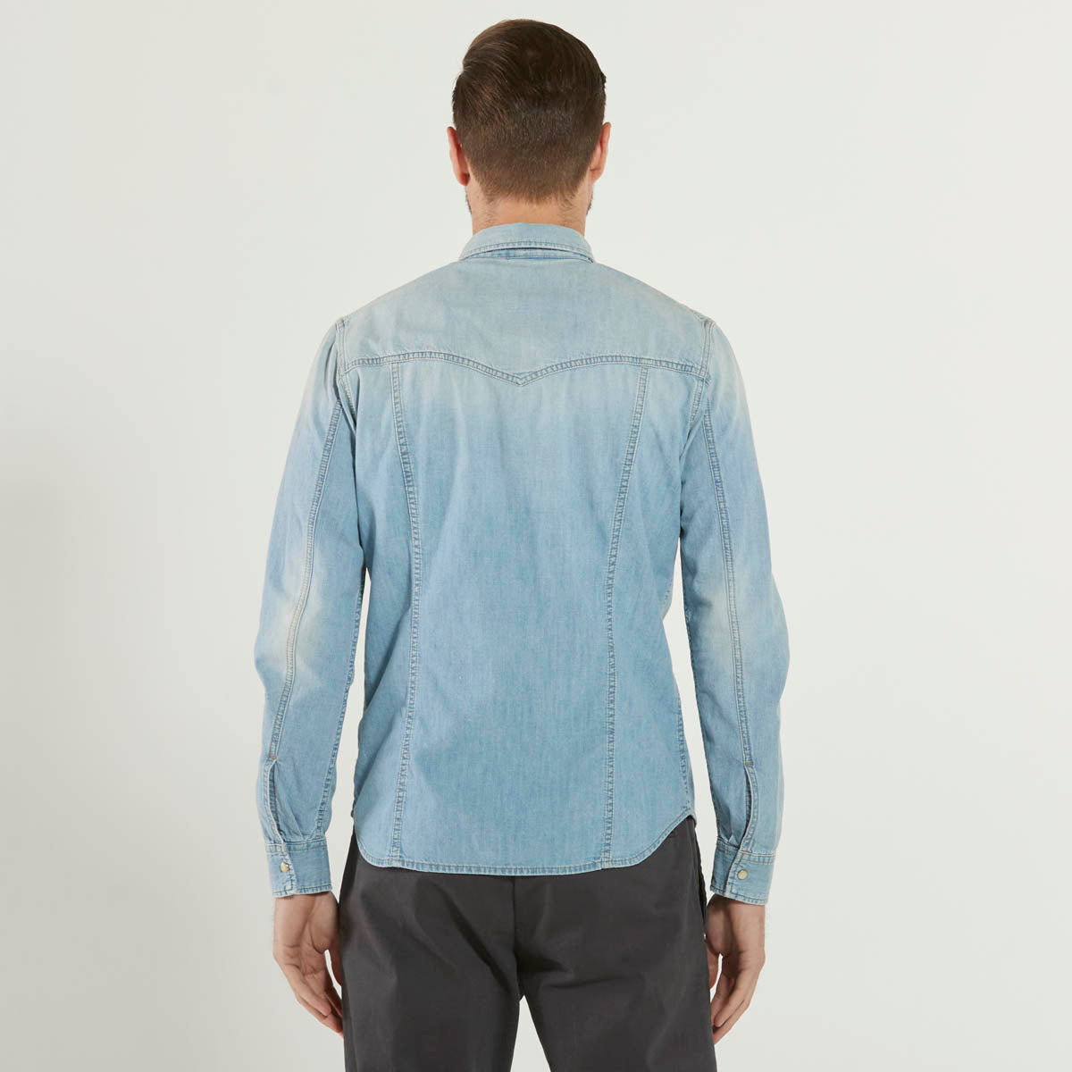 Cycle camicia in denim jeans chiaro