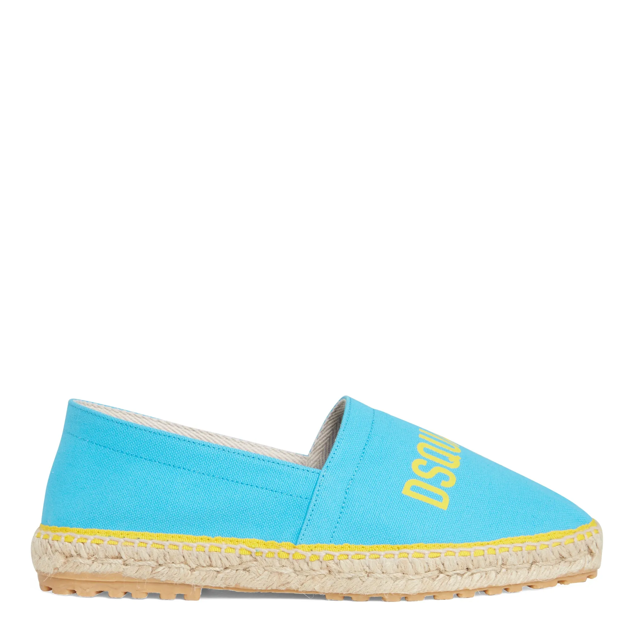 DSQUARED2  Espadrillas ''Technicolor'' in tessuto azzurre