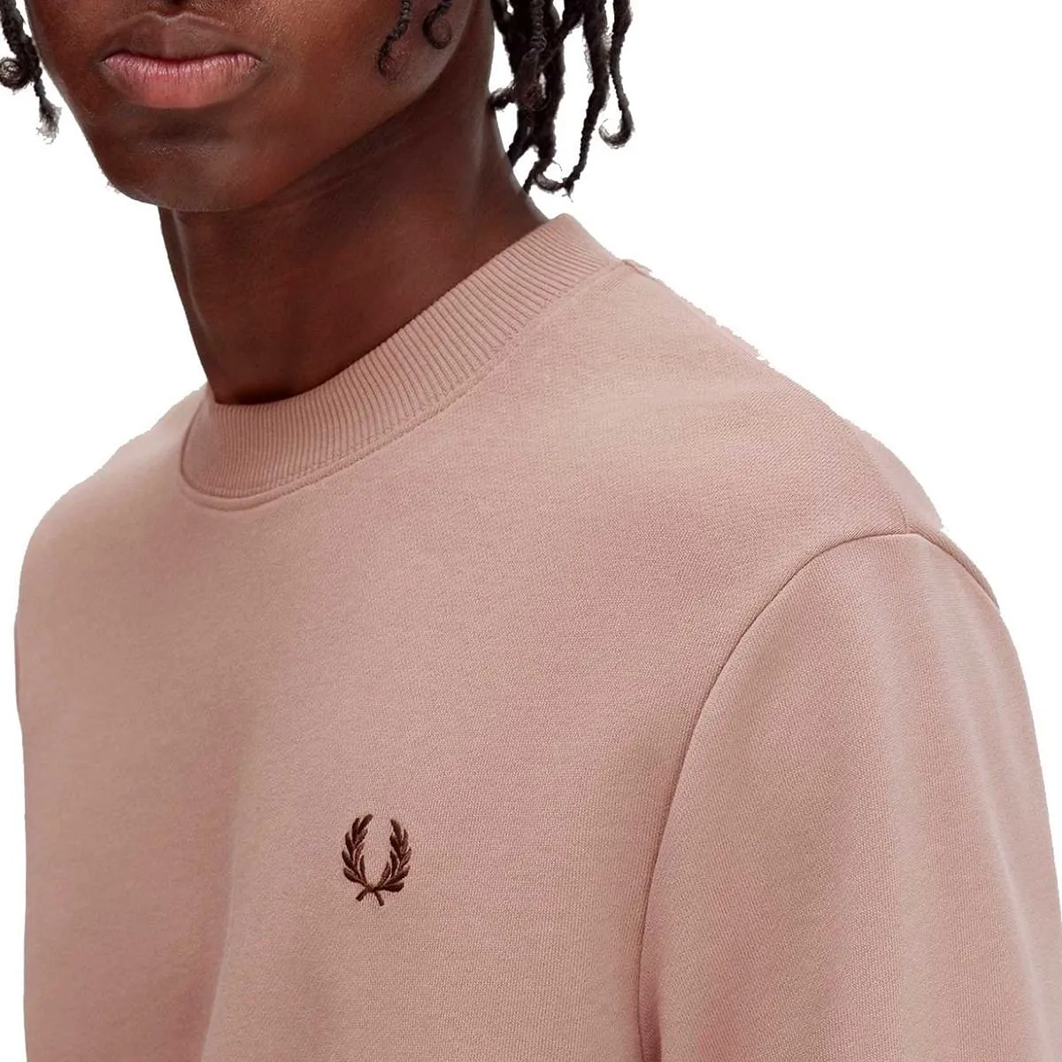      FRED PERRY FELPA GIROCOLLO LOGO  