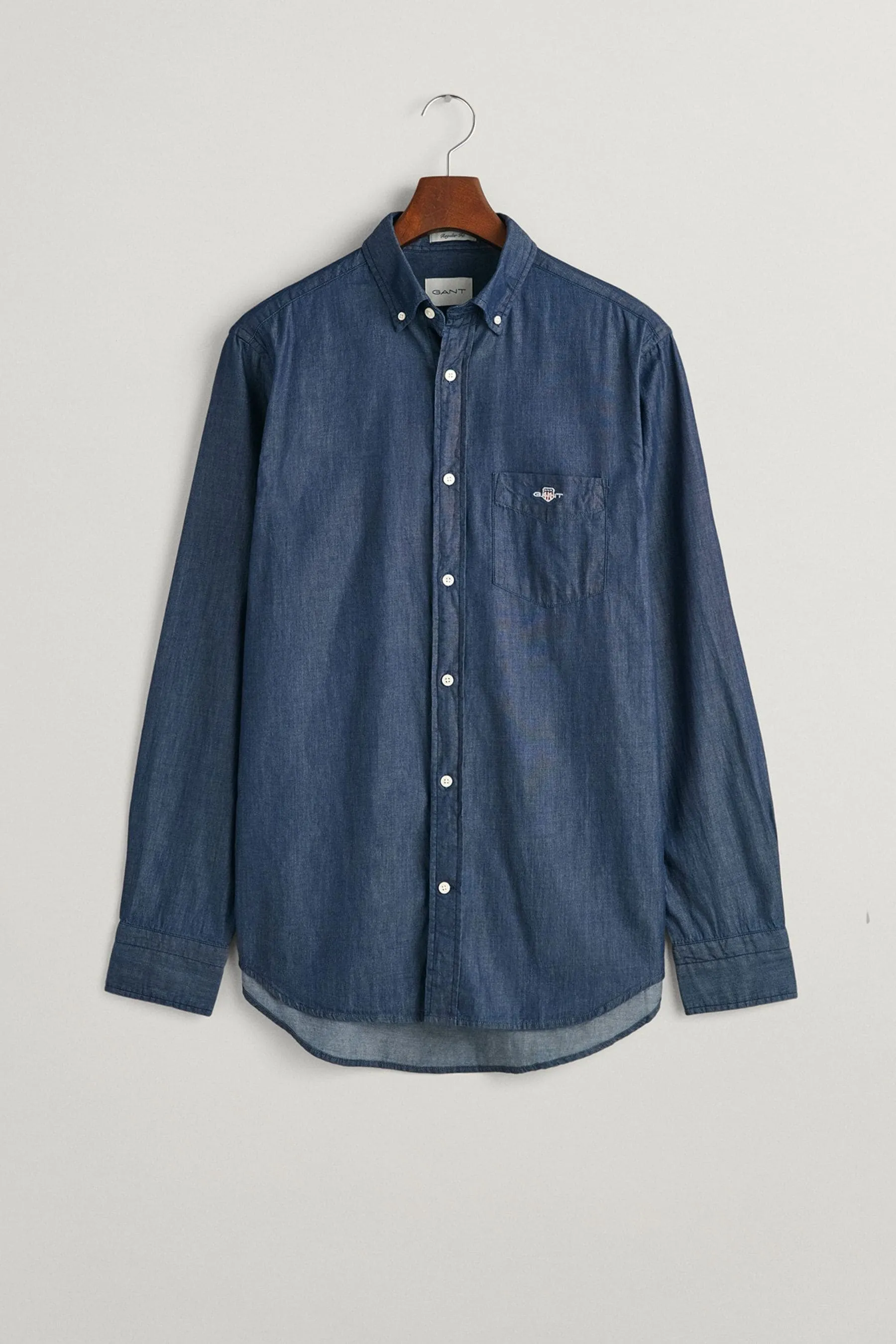 GANT regular  - Vestibilità Denim 100% Cotone Camicia    