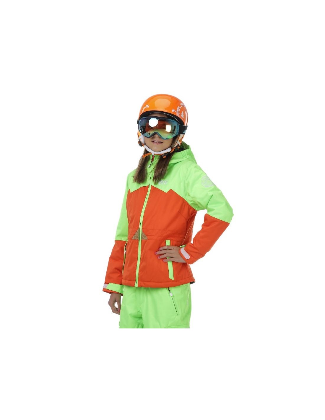 Giacca da sci Picture Organic Maty Orange / Neon Green