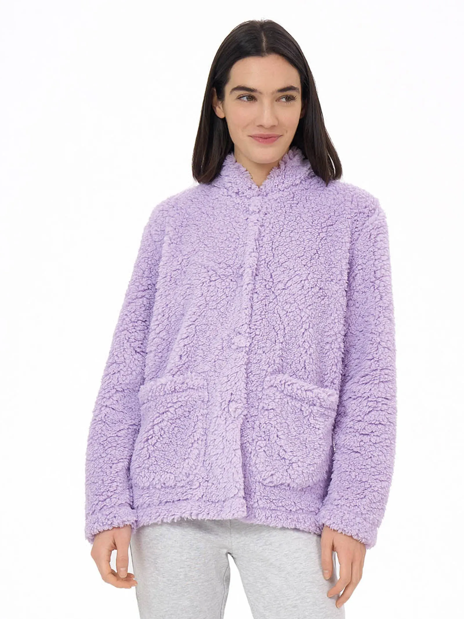 Giacca in tessuto Teddy - Lavender Blue