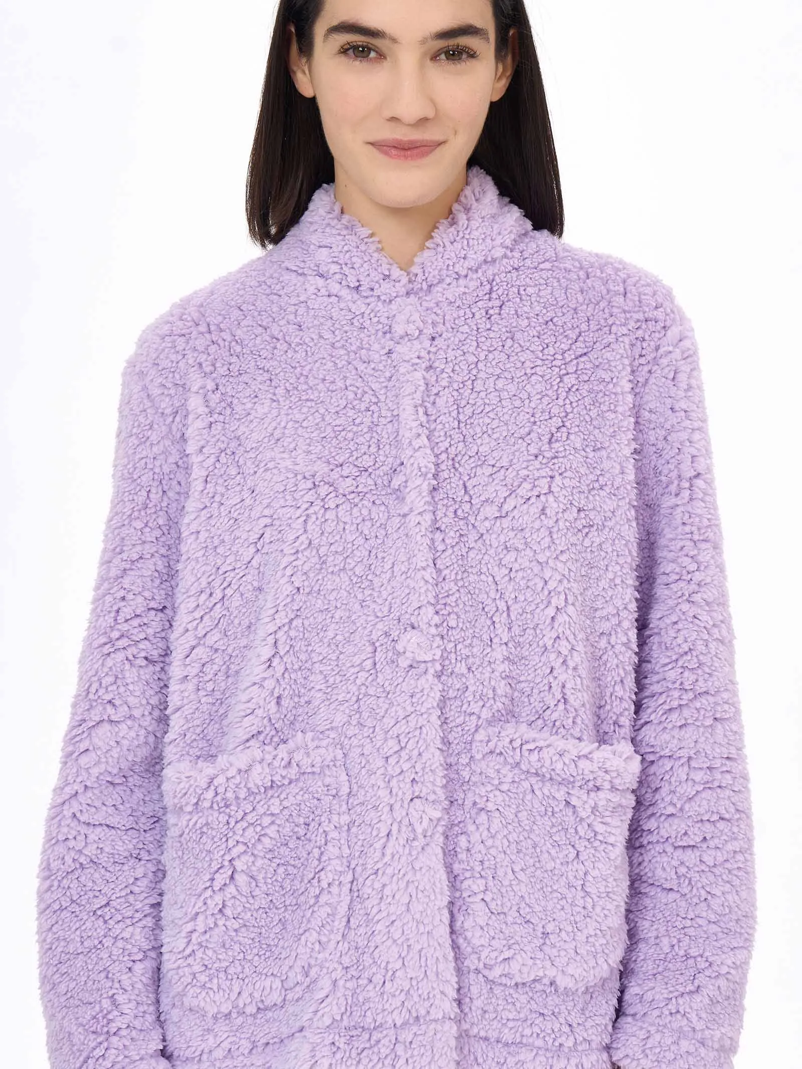 Giacca in tessuto Teddy - Lavender Blue