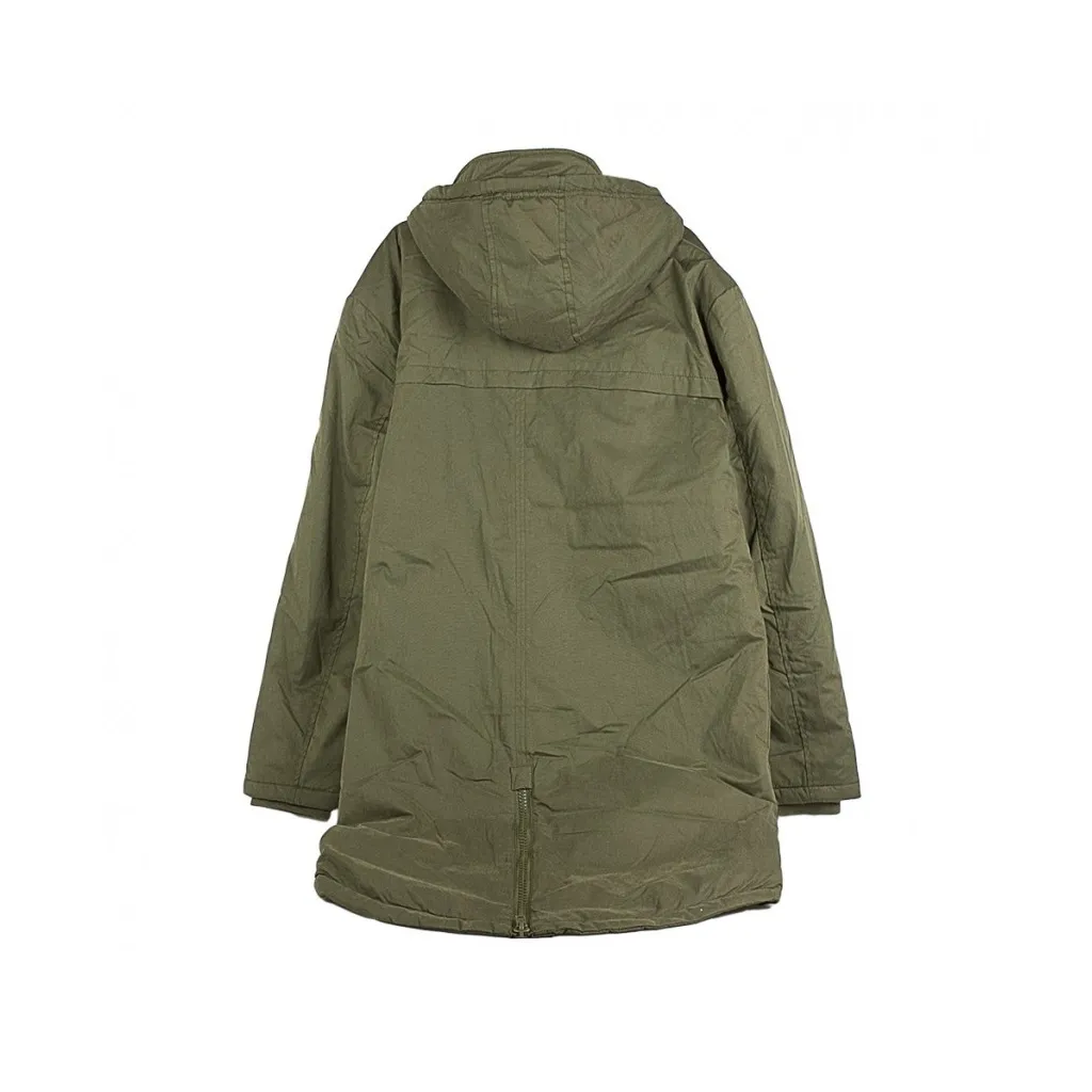 GIUBBOTTO PARKA COTTON PEACHED CANVAS PARKA OLIVE