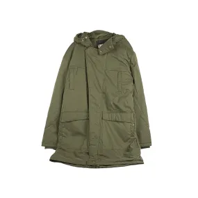 GIUBBOTTO PARKA COTTON PEACHED CANVAS PARKA OLIVE