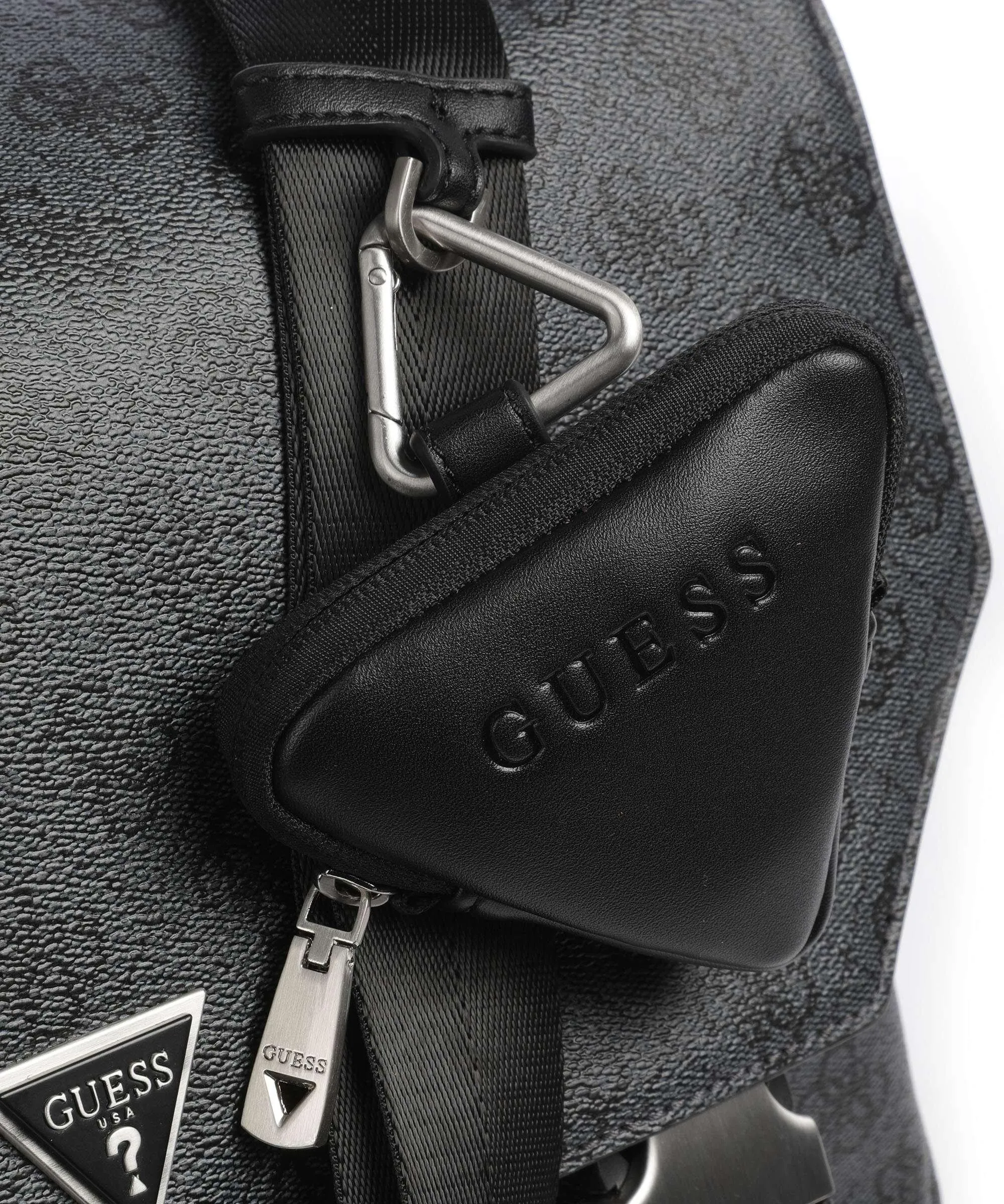  Guess Vezzola Eco Borsa messenger pelle sintetica nero  