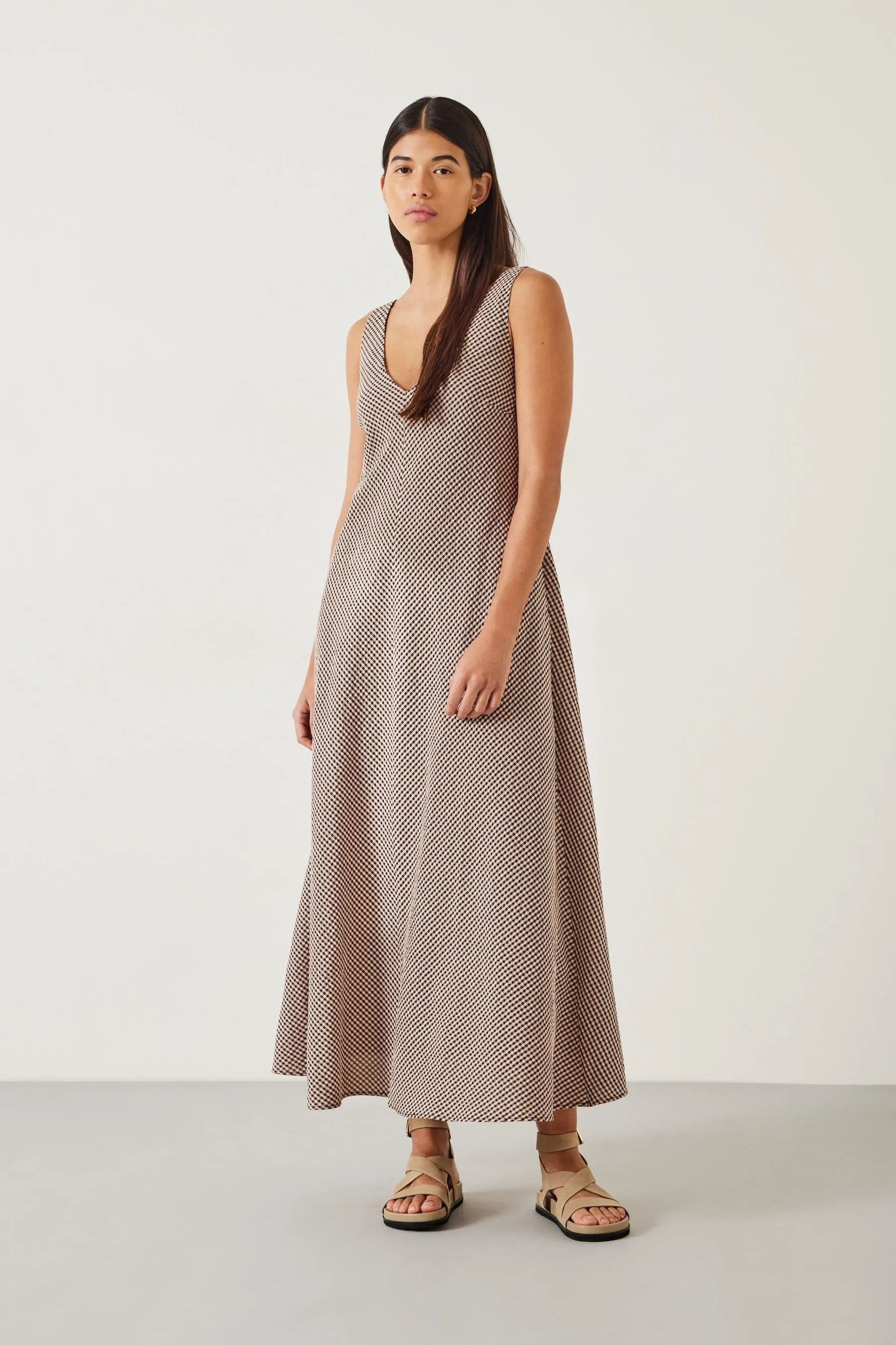 Hush - Lina - Abito maxi in percalle