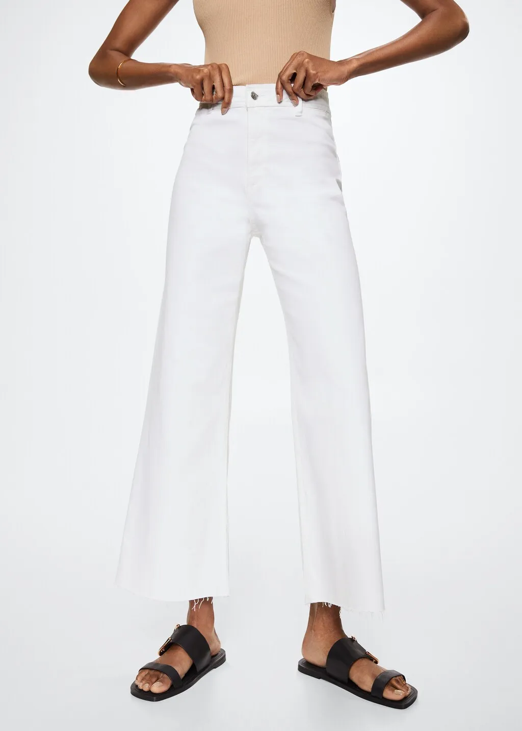 Jeans culotte vita alta