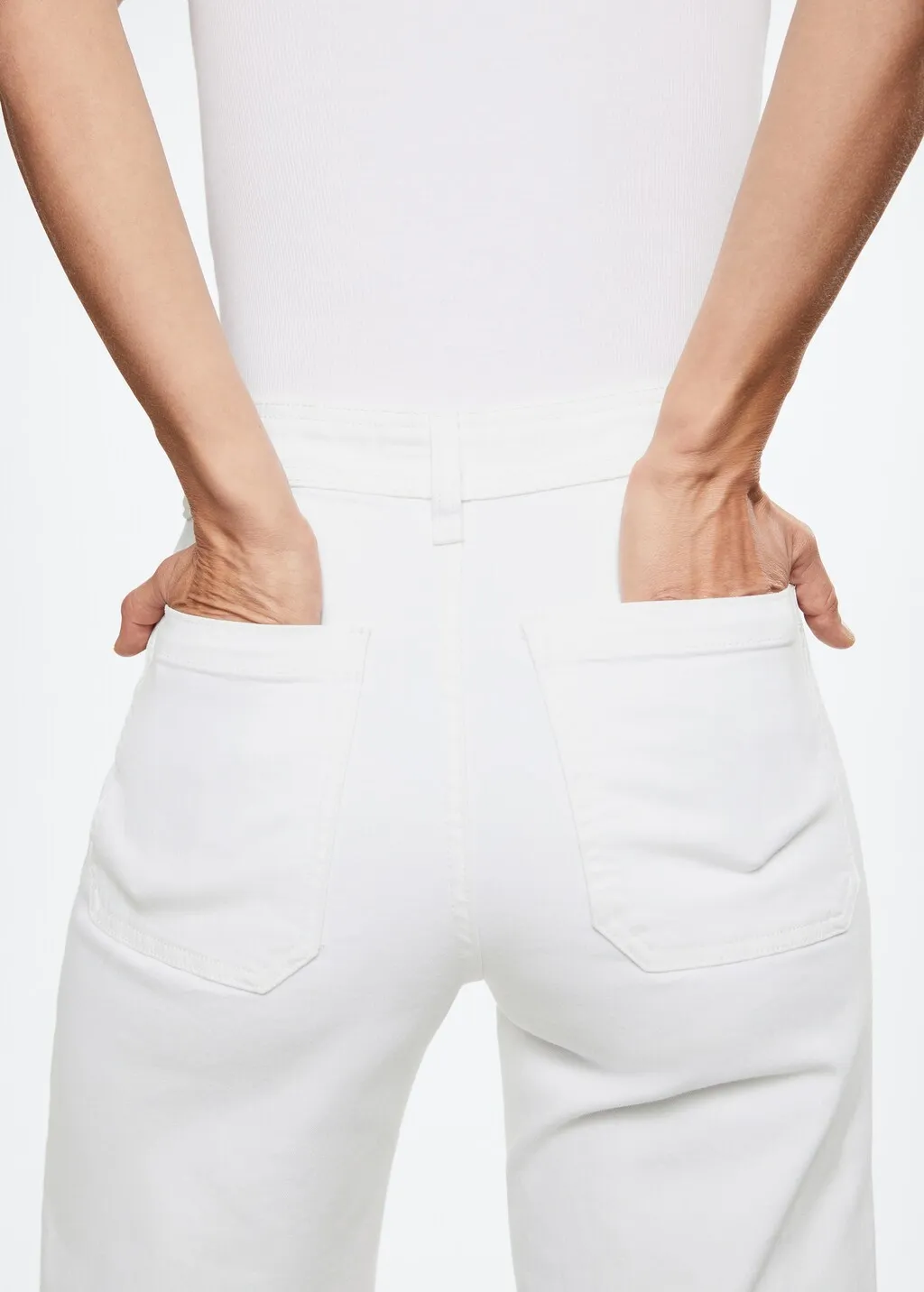 Jeans culotte vita alta