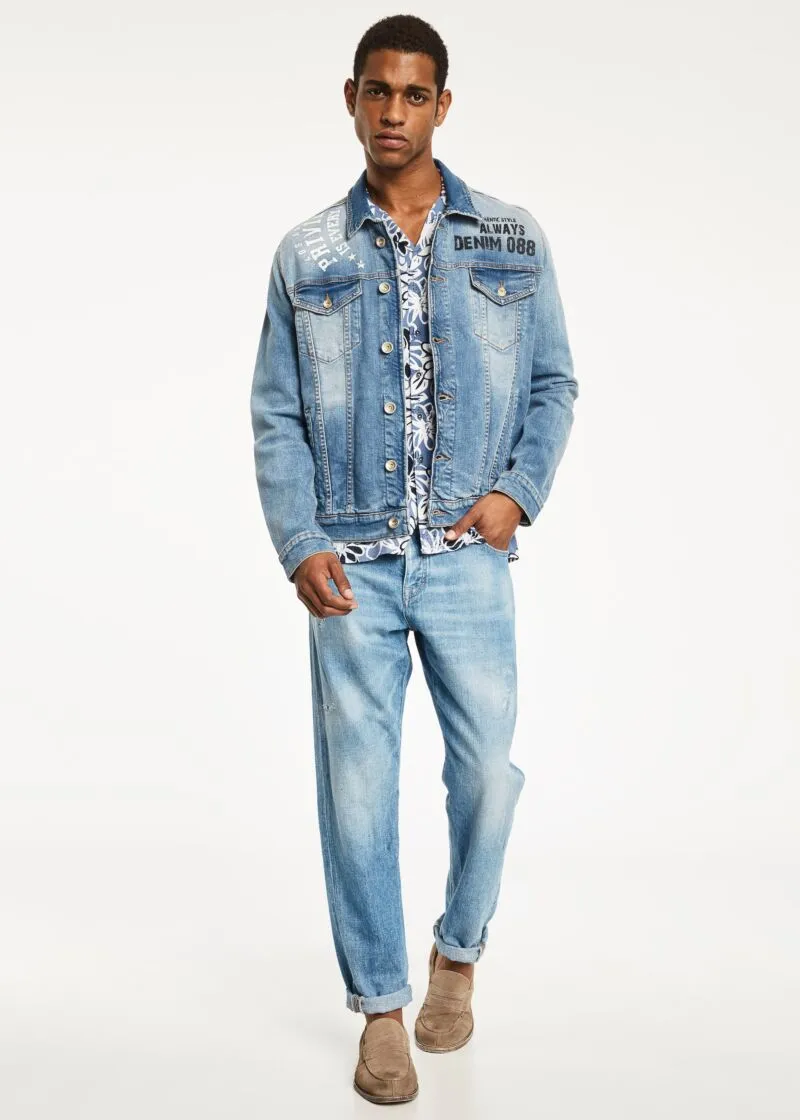 Jeans in denim di cotone