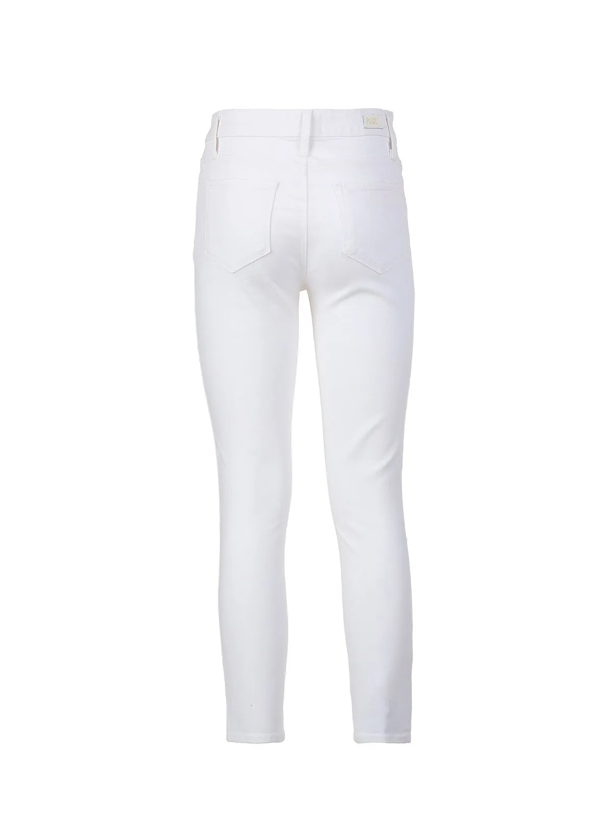 JEANS SKINNY "HOXTON CROP" IN DENIM DI COTONE BIANCO