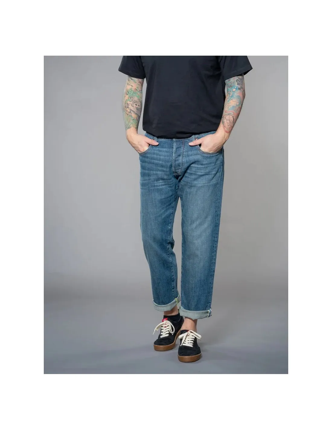 JEANS UNISEX IN COTONE BIOLOGICO "BRONX"