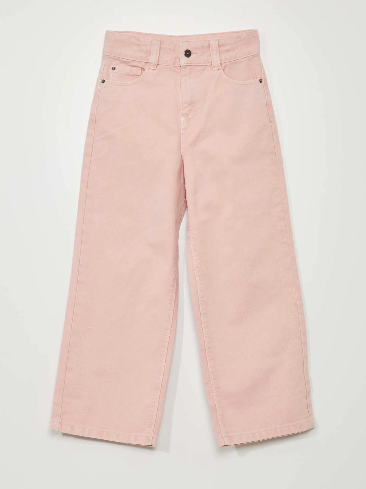 Jeans wide leg a vita alta - ROSA