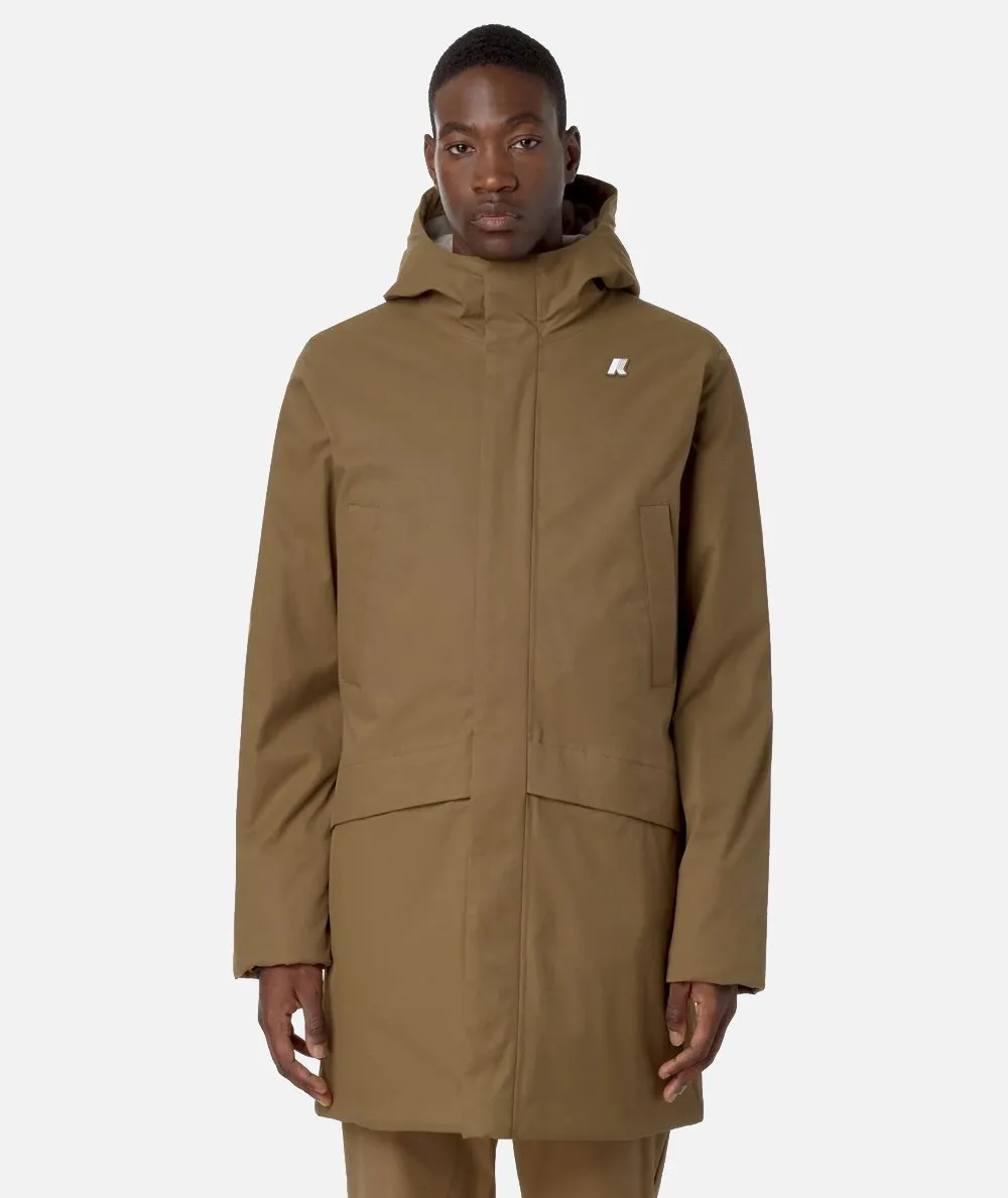 K-WAY UOMO--Parka Jarno Twill Marmotta