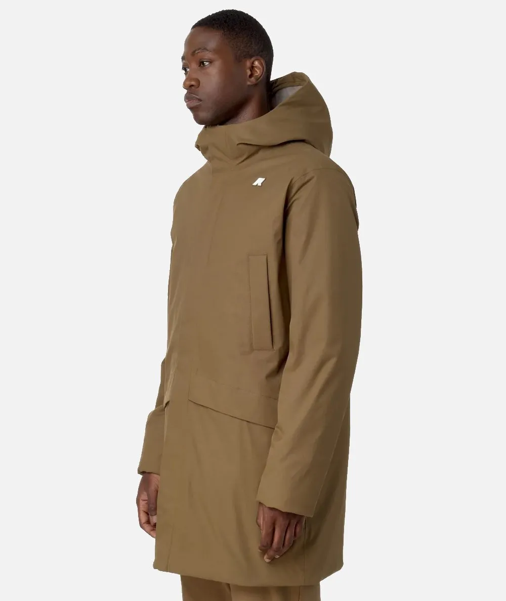 K-WAY UOMO--Parka Jarno Twill Marmotta