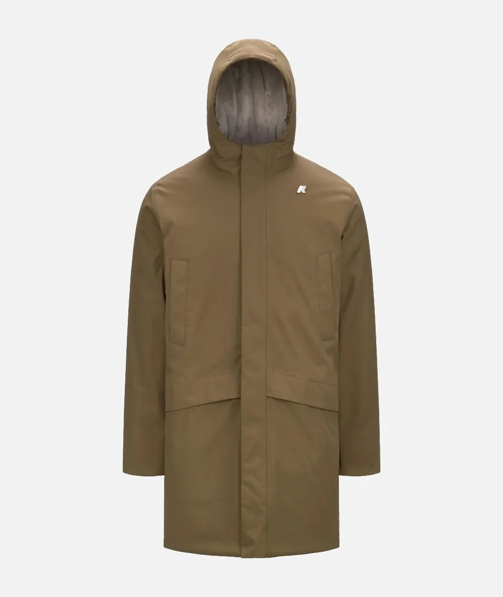 K-WAY UOMO--Parka Jarno Twill Marmotta