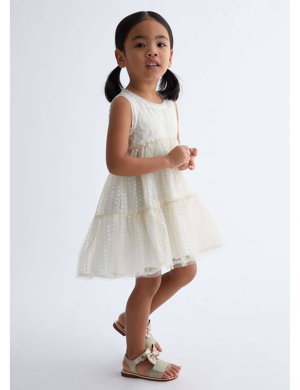 KA3108 ABITO IN TULLE LIU JO KIDS BAMBINA ABITINI VESTITINO PAILLETTES CERIMONIA