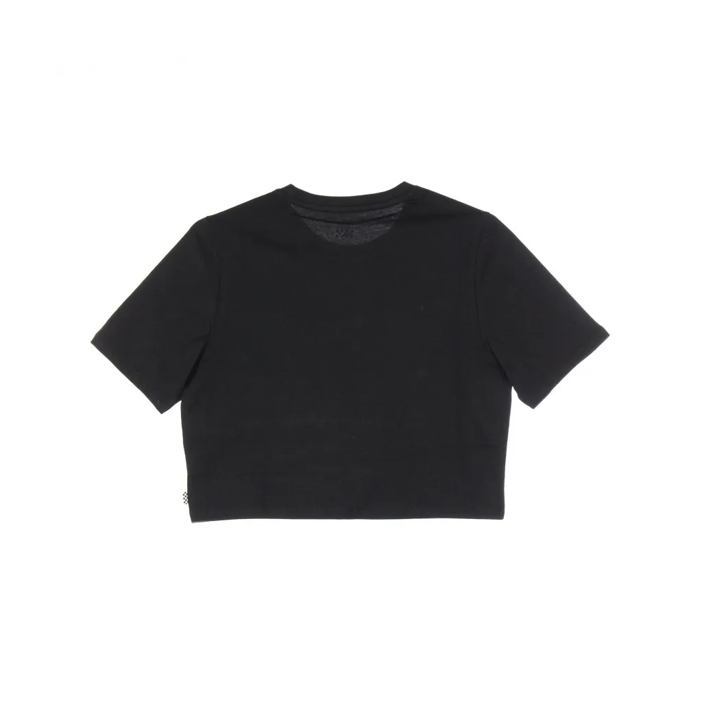 MAGLIETTA CORTA FLYING V CROP CREWNECK SPORT BLACK