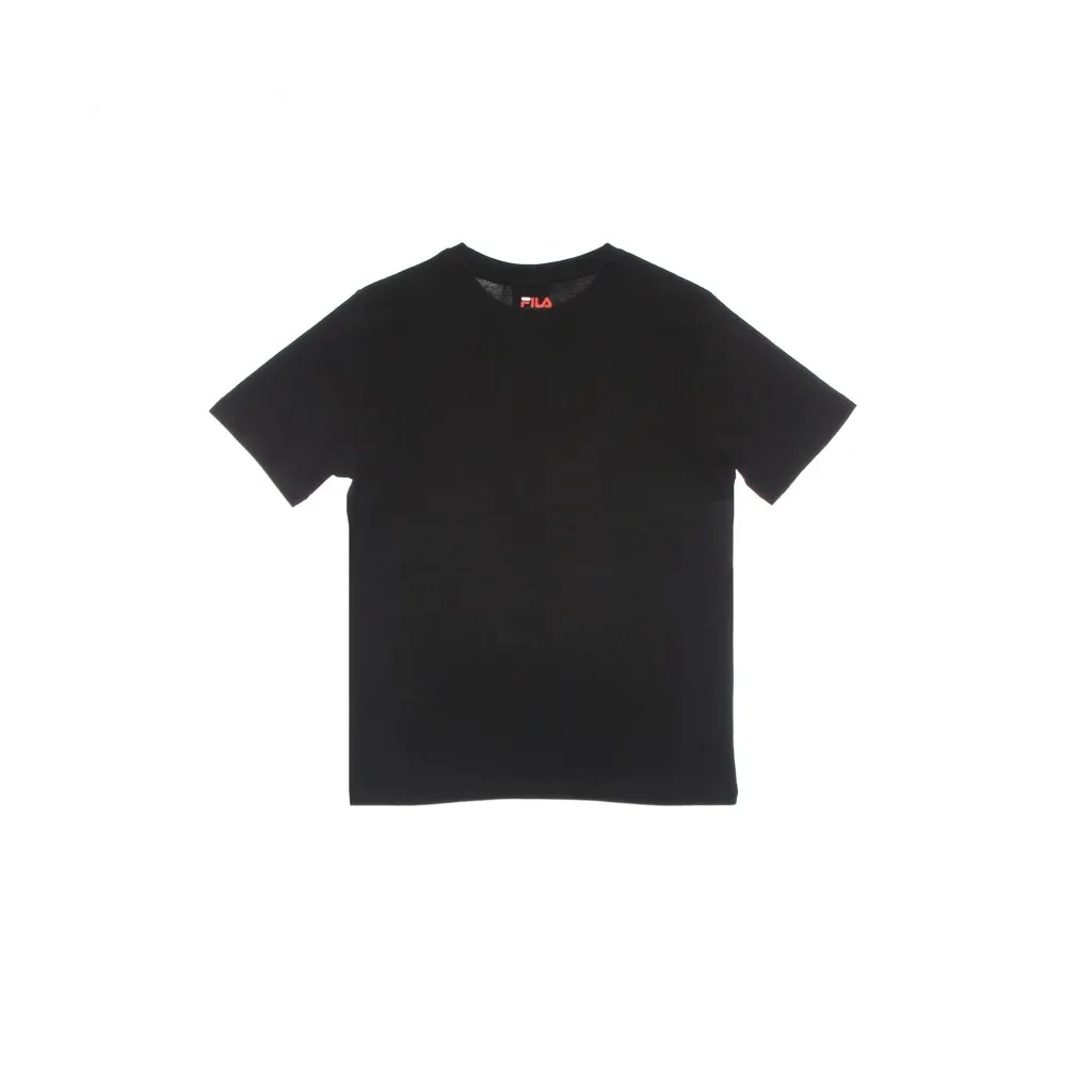 maglietta ragazzo gaia logo tee BLACK