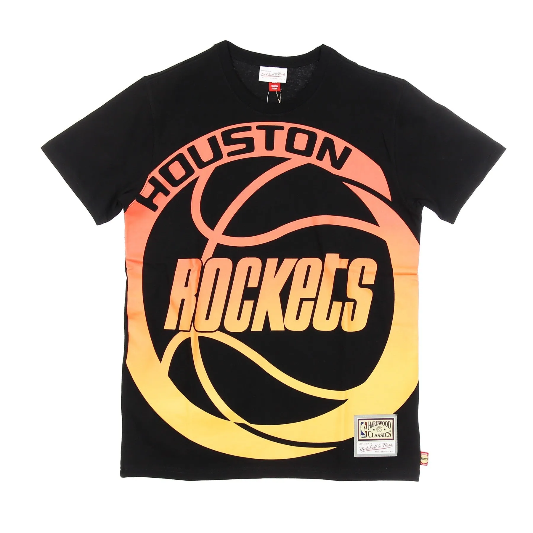 Maglietta Uomo Nba Flames Tee Hardwood Classics Hourock Black