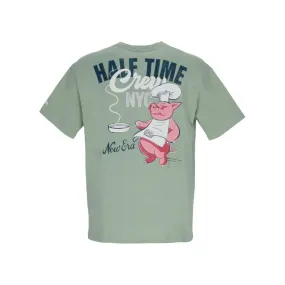 maglietta uomo ne half time tee newera GREEN MED/WHITE