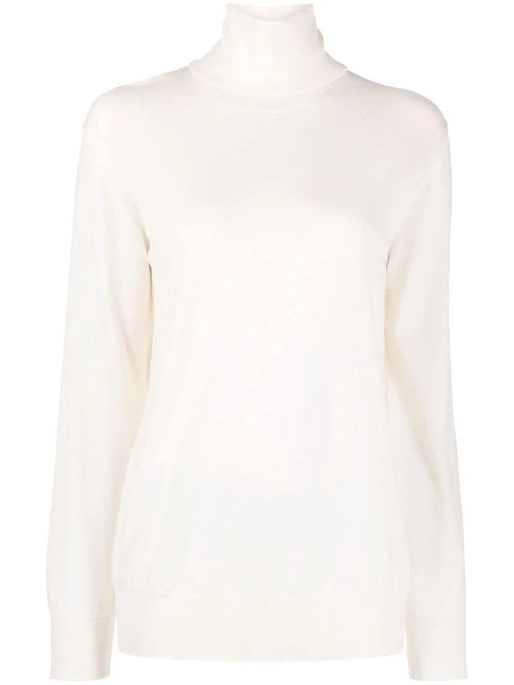 Maglione a collo alto in bianco di Jil Sander - donna