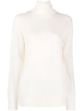 Maglione a collo alto in bianco di Jil Sander - donna