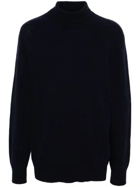 Maglione a collo alto in blu Laneus - uomo