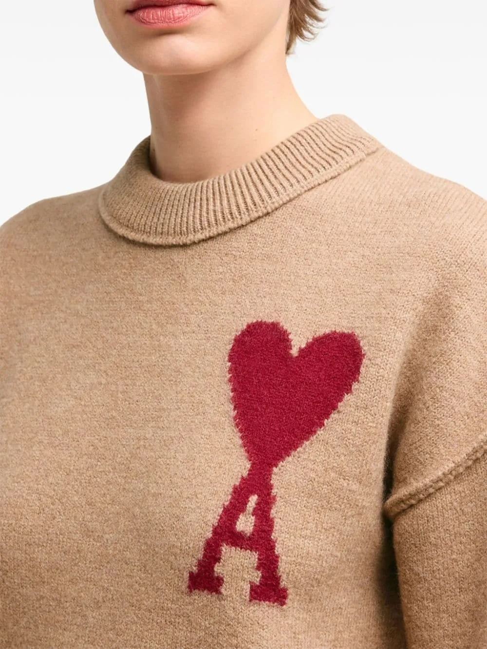 Maglione Ami De Coeur in marrone di AMI Paris - unisex