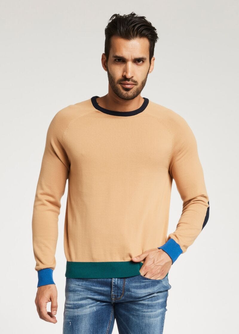 Maglione color block