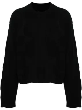 Maglione cropped in nero Heliot Emil - uomo